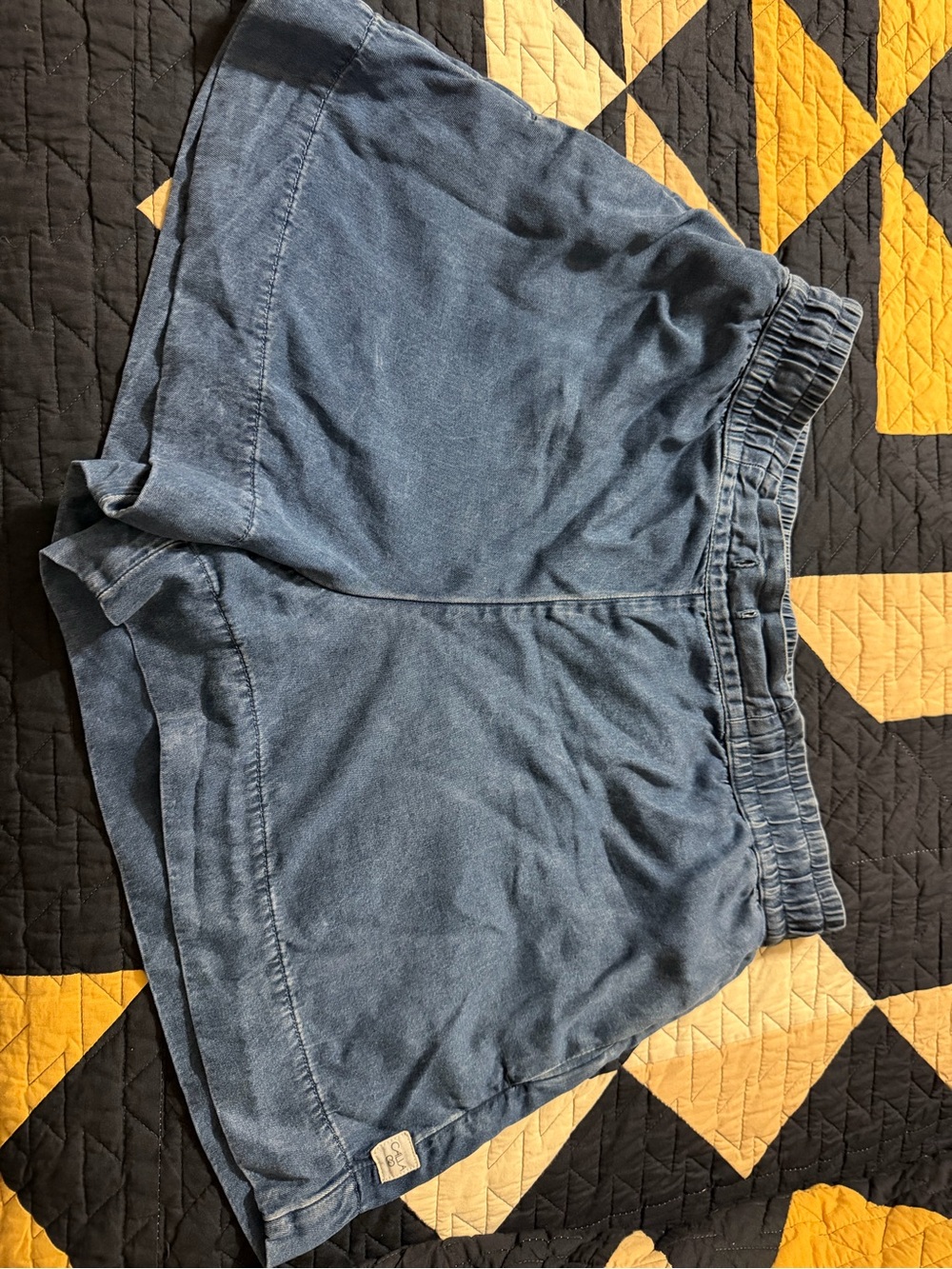 Calia Elastic-Waist Women's Blue Shorts